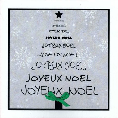 Karten «Joyeux Noël» (4er-Set)