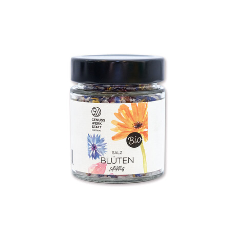 Blütensalz im Glas