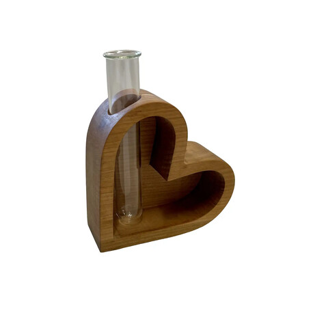 Herz mit Reagenzglas