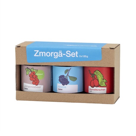 Set de confitures bio 3 x 120 g